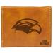 Brown Southern Miss Golden Eagles Personalized Trifold Wallet