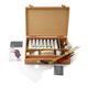 W & N Artists Oil Tube Bamboo Travel Box - Free Palette Knife Set of 5 (Normally £9.85)