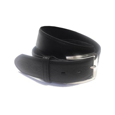Accessory Mens Kurt Aztec Leather Belt in Black / L (36" - 40") - Tokyo Laundry