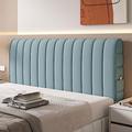 Upholstered Bed Headboard Cover, Double King Size Leather/Wooden Bed Backrest Bed Head Covers Technology Cloth Dustproof Head Board Protector Bed Headboard Slipcover Modern Bedroom Decor(160cm,Blue2)