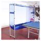 XJJUN Table Tennis Nets, Frame-type Mobile Nets, Floor-standing Nets, Multi-ball Rack Nets, For Training Aids, Recreational Activities (Color : Blue, Size : 210x40x180cm)