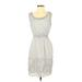 Max Studio Specialty Products Casual Dress: Ivory Dresses - Women's Size Small