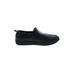 Hush Puppies Flats: Slip-on Platform Classic Black Print Shoes - Women's Size 6 - Round Toe