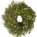 Northlight Seasonal Mixed Foliage & Willow Bud 36" Wood Wreath Wood/Twig in Brown/Green | 10 H x 10 W x 2.5 D in | Wayfair NORTHLIGHT SH91603