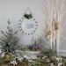 Northlight Seasonal 12" Beaded Merry Christmas Wall Decoration, Metal in Gray/Green/White | 12 H x 12 W x 1 D in | Wayfair NORTHLIGHT NJ95128