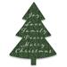 The Holiday Aisle® Christmas Words Wood Wall Décor in Brown/Green/White | 18.5 H x 14 W x 0.38 D in | Wayfair EEC7CABB4E8E4477891E9FD9D58A1428