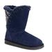 MUK LUKS Carey - Womens 6 Blue Boot Medium