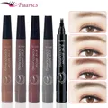 4 Points Waterproof Eyebrow Pencil 5 Colors Long Lasting Liquid Brown Eyebrow Pencil Tattoo Pencil