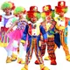 Halloween Costumes Kids Children Funny Clown Dress Up Games Party Purim Carnival Clothes