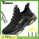 New Safety Shoes Men Boots High Top Work Sneakers Steel Toe Cap Anti-smash Puncture-Proof Work Boots