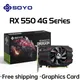 Soyo Grafikkarte und GPU Radeon RX 3 0 4G GDDR5 128Bit 14nm Computer PC RX550 PCI-E