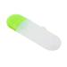Portable Toothbrush and Toothpaste Storage Travel Wash Case PP Holder Box for Traveling Camping (Green + Transparent)