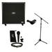 Peavey 6505 412 Straight Cabinet Electric Guitar (4) 12 Speaker Cab Mic & Stand