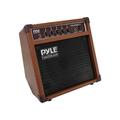 Acoustic Electric Guitar Amplifier 15 Watt Portable Mini Amp with Chorus Volume Bass Middle and Treble Knobs Headphone Output Small 8 inch Speaker for Practice and Portability