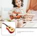 folk guitar 23 Inch Folk Acoustic Guitar Beginner Music Instrument 6-String Guitar (Wood Color)