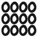 20PCS Simple Chic Hair Ropes High Elastic Binding Hair Ties Jacquard Scarf Hair Cord Household Ponytail Hair Ring Female Hair Accessories for Women Wearing (Black)