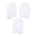 Lurrose 3Pcs Microfiber Face Cleansing Gloves Makeup Remover Face Cleansing Towel Cloth Spa Mitts Soft Washing Tool For Women Ladies Students White.