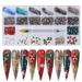 TINYSOME Santa Jewelry Rhinestones Gems Christmas Stickers Decals AB Nail Crystal