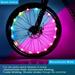 2PCS LED Bicycle Wheel Light 7 colours in one Waterproof bicycle LED Accessory for 2 Wheel Bike Spoke Tire Light Strip