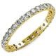 Diamond U-Prong Eternity Band VS2-SI1 G-H 1.54ct tw to 1.75ct tw in 18K Yellow Gold.size 5.0