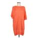 M Missoni Casual Dress - Shift Crew Neck Short sleeves: Orange Print Dresses - Women's Size Medium