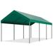 Walsunny Carport 10 x 20 ft Heavy Duty Carport Car Canopy with Powder-Coated Steel Frame Portable Garage for Car Boat Shelter Party Tent with 180g PE Tarp Green