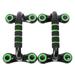 NUOLUX 1 Pair Pushup Bars Stands Wide-eyed Push-up Stand Slope-assisted Abdominal Muscle Practice Stands Portable Pushup Frame Anti-slip Handle Push-up Stands for Man Use Green+Black