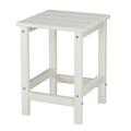 PAPROOS Outdoor Side Table Small End Table Round Side Table for Living Room Bedroom White