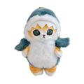 Poseidon Cat Plush Pendant Soft Lovely Shark Whale Dessert Kitten Plushie Ornament PP Cotton Stuffed Animal Doll Keyring Backpack Plush Pendant Birthday Gift