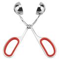 Meatball Scoop Ball Maker Meatball Maker Tongs Stainless Steel NOn sticky Meatballs Rice Balls Clip Maker Mold Kitchen Tool[Red]