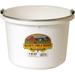 P8WHITE Plastic Bucket For Livestock 8-Quart White