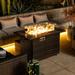 44inch Outdoor Fire Pit Table Propane Fire Table with Ceramic Tabletop Gas Fire Table