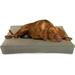 XX-Small - 18 x 12 x 4 - Natural Premium Organic Hemp Dog Bed - Organic Latex Fill - Removeable Cover