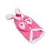 Pet Clothes Supplies Rabbit Design Pet Makeover Cloth Warm Fancy Cosplay Costume Outfit for Dog Pet Size L Pink