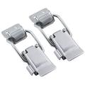 2pcs Adjustable Self-locking Buckles Stainless Steel Toggle Latch Clamps Lever Latches Adjustable Pull Latches Heavy Duty Toggle Bolts Clamps
