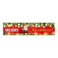 SDJMa Merry Christmas Banner Merry Christmas Sign Xmas Porch Sign Banners Christmas decorations for outside Christmas outdoor banner yard sign 120*20 inch