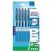 B2p Bottle-2-Pen Recycled Ballpoint Pen Retractable Medium 1 Mm Assorted Ink Colors Translucent Blue Barrel 5/pack | Bundle of 10 Packs