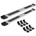 Raptor Series Running Boards Steps 6in OEM Style Aluminum with Bracket Covers for New Body 2019-2024 Ram 1500 Crew Cab