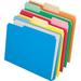 Double Stuff File Folders 1/3-Cut Tabs Letter Size Assorted 24/pack | Bundle of 5 Packs