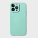 Feishell for iPhone 12 Case Soft Silicone Rubber Case with Anti-Scratch Microfiber Lining Shockproof Slim Thin Drop Protection Durable Phone Case for iPhone 12 6.1 inch Lightcyan