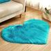 Wozhidaoke Area Rug Wool Imitation Sheepskin Rugs Faux Fur Non Slip Bedroom Shaggy Carpet Mats Outdoor Rug Bathroom Rugs Room Decor F 27*18*7 F