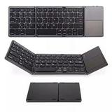 Foldable Keyboard Ergonomic Keyboard Keyboard with Touchpad Wireless Portable Keyboard for Laptops Tablets and Phones