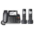 Restored Panasonic KX-TGF882B 3 Handset Corded/Cordless Phone Expandable Upto 6 Handsets (Refurbished)