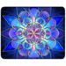 BOSOBO Gaming Mouse Pad Rectangle Mandala Mouse Mat Small Mousepad with Designs Non-Slip Rubber Mouse Pad with Stitched Edges Custom Office Mouse Pad for Women and Men 10.2 x 8.3 Inch Blue