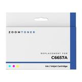 Zoomtoner Compatible with HP C6657A Ink / Inkjet Cartridge - Regular Yield - Cyan Magenta Yellow