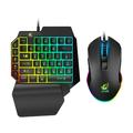 Gaming Keyboard Easy Use Gaming Keyboard Backlight Keyboard E-Sport Keyboard Computer Game Keyboard Play Game Keyboard for Home Dorm with Mouse