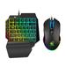 Gaming Keyboard Easy Use Gaming Keyboard Backlight Keyboard E-Sport Keyboard Computer Game Keyboard Play Game Keyboard for Home Dorm with Mouse