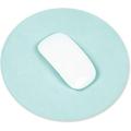 ProElife Premium Round PU Leather Mouse Pad 8.66-inch Mice Mat Waterproof Mouse Mat Smooth Mousepad for Home Office School Wired/Wireless Bluetooth Mouse (Turquoise Blue)