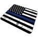 Gaming Mouse Pad and Coasters Set Retro Thin Blue Line US Thin Flag Mousepad Non-Slip Rubber Rectangle Mouse Pad Customized Mouse Mat for Working and Gaming