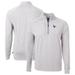 Men's Cutter & Buck Heather Gray Houston Texans Big Tall Adapt Eco Knit Quarter-Zip Pullover Top